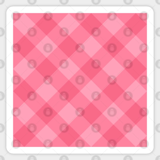 Pink Plaid Sticker by PlaidDesign